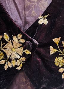 Women Blouse Jacket With Thread And Tari Work