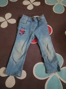Floral Denim Free one tishart
