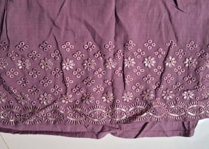 Purple Kurta Set with Dupatta &amp; Pants