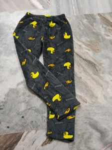Cozy Duck Print Fleece Pajama Pants