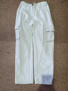 Cream Cargo Pants