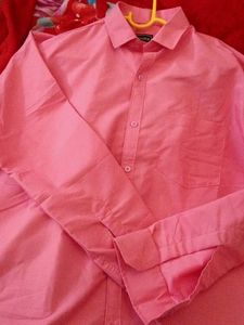 Men's Pink Button-Down Shirt (new)