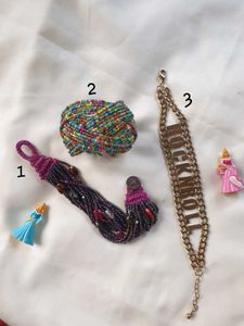 Assorted Beaded & Chain Bracelets