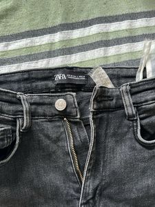Zara Black Wash Skinny Jeans