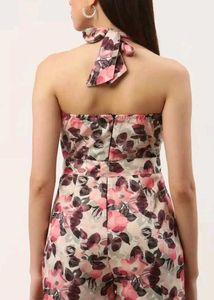 Floral Halter Neck Romper