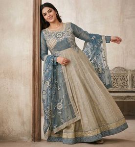 khadi silk suit Set with Dupatta xl