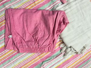 Pastel Striped Kurta Set with Dupatta
