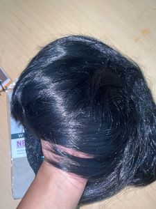 Gents Black Wig With Weaving Cap