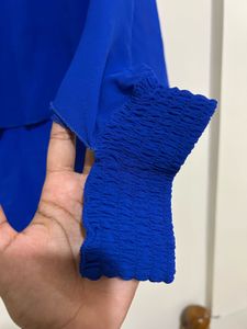 Royal Blue Layered Top