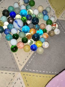Assorted Glass Marbles Collection