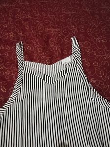Striped Pinafore Dress