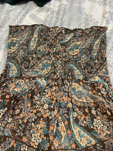 Boho Paisley Print Tiered Dress