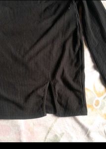 Chic Black Long Sleeve Bodycon Dress