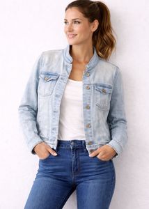 ONLY Women Light Blue Denim Jacket Size 36