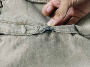 Women's Beige Denim Overalls