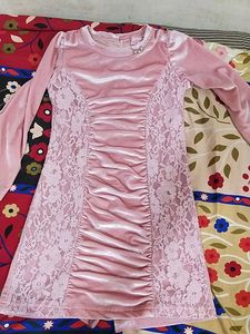 Beautiful Pink One Piece For Girls