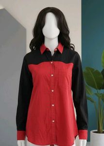 SuperBoys Dark Brown and Red Shirt