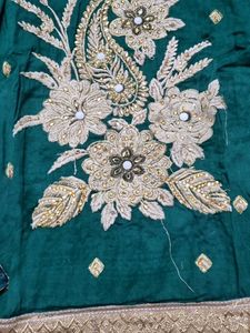 Emerald Green Embroidered Kurta Set
