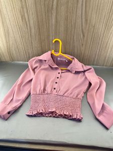 Chic Smocked Waist Button-Up Top