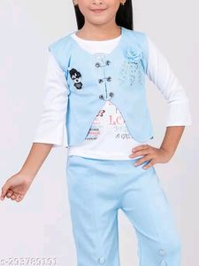 Western Wear For Kids Top Bottom With Jacket