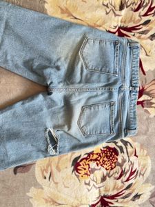 Light Wash Straight Leg Jeans
