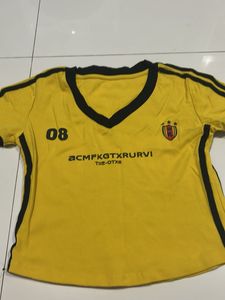 Yellow V-Neck T-Shirt