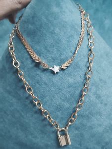 Layered Gold Chain Necklace