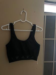 Adidas Black Coloured Sports Bra Small Size
