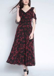 Beautiful Rare Black And Red Gown Dress