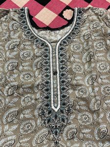 Stylish Printed Cotton Kurta Set