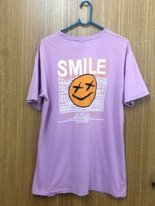 Lavender Smiley Face T-Shirt