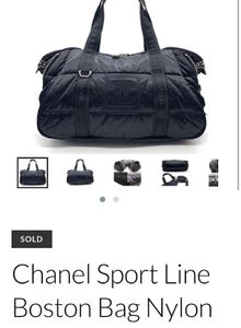Chanel Black Quilted Duffle Bag