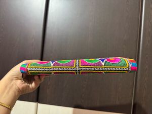 Boho Embroidered Clutch Bag