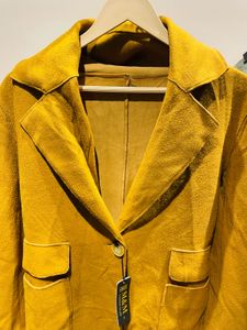Mustard Suede-like Jacket