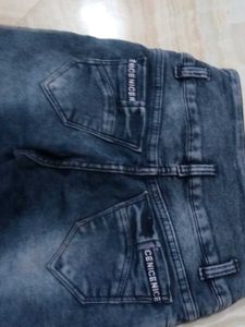 Stylish Distressed Blue Denim Jeans