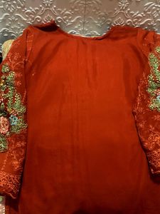 Elegant Embroidered Ethnic Dress
