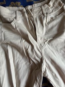 H&amp;M High Waist Mom Jeans - Beige (Ladies)