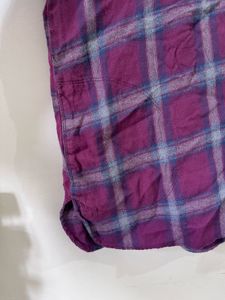 Purple Plaid Tunic Top