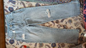 Savana Light Blue Distressed Straight Fit Jeans
