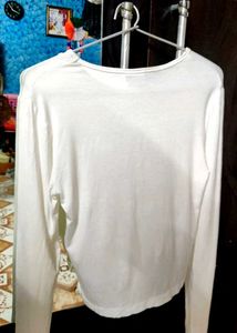 Classic White Long Sleeve Top