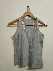 Grey Racerback Tank Top