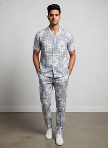 Stylish Printed Men's co-ord set