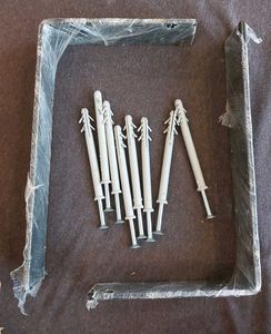 2 Shelf Brackets &amp; Hardware Set