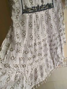 Embellished White Kurta