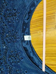 Stunning Navy Blue Embellished Gown