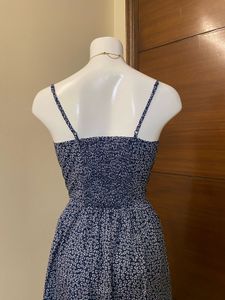 Navy Ditsy Strap Mini Dress 🫐