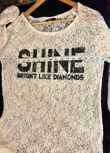 SHINE Bright Like Diamonds Lace Top