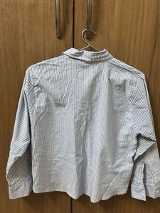 Pinstripe Blue Corset Shirt