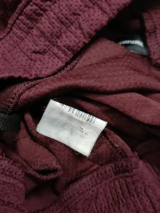 Burgundy Casual Pants