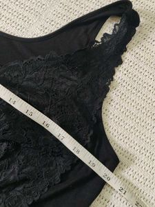 Black Lace Trim Camisole